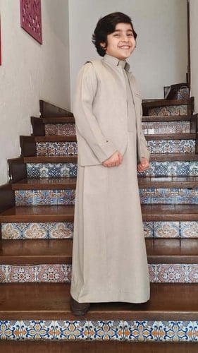 تفصيل ثوب أطفال سميراميس مع سديري – ألوان متعددة