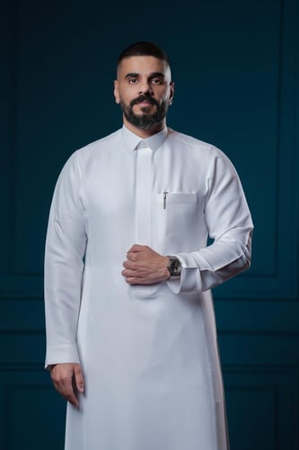 تفصيل ثوب رجالي كوري خيط مائل