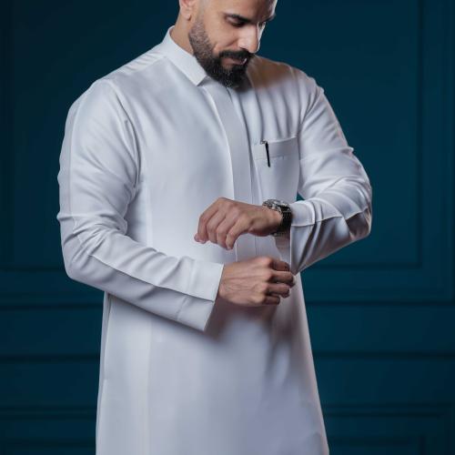 تفصيل ثوب رجالي ياباني خيط مائل