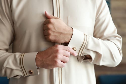 تفصيل ثوب جملي أنيق بخامة سميراميس – مميز