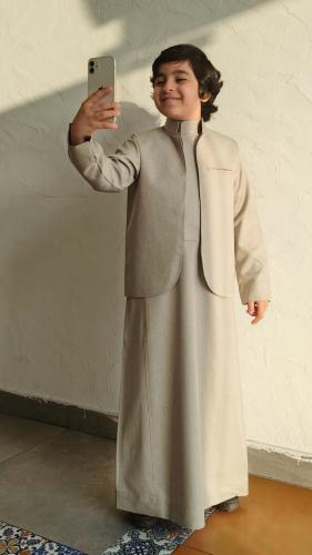 تفصيل ثوب أطفال سميراميس مع سديري – ألوان متعددة