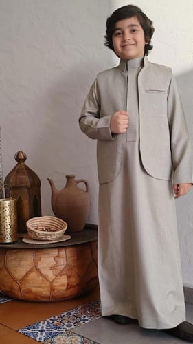 تفصيل ثوب أطفال سميراميس مع سديري – ألوان متعددة