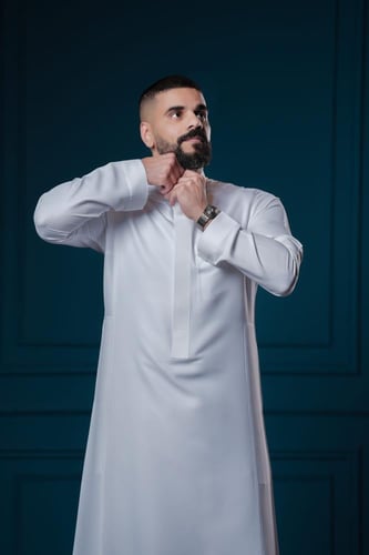 تفصيل ثوب رجالي كوري خيط مائل