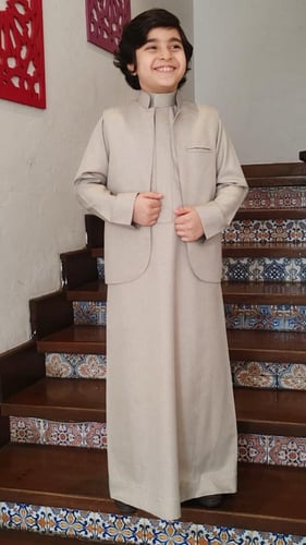 تفصيل ثوب أطفال سميراميس مع سديري – ألوان متعددة