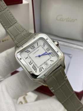 ساعة كارتير سانتوس جلد