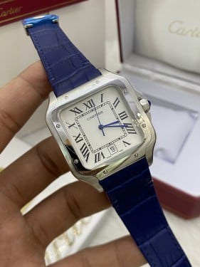 ساعة كارتير سانتوس جلد