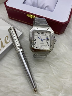 طقم ساعة & قلم كارتير سانتوس