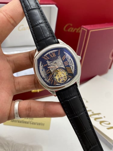 كارتييه جلد رجالي اتوماتيك