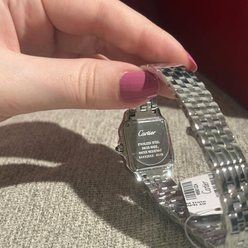 ساعة كارتييه ميني فضي