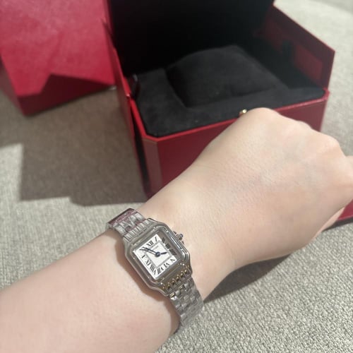 ساعة كارتييه ميني فضي