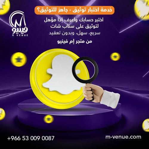 Snapchat Verification Eligibility Test - M-Venue S...