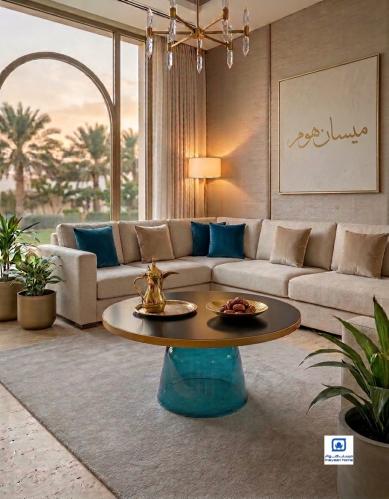 طاولة خدمة دايرية مودرن