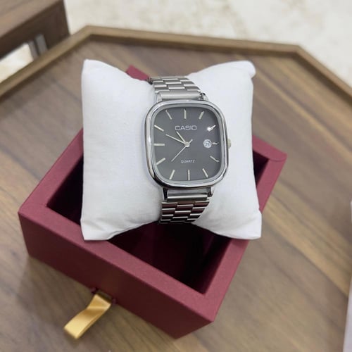 ساعة كاسيو الرجالية رمادي