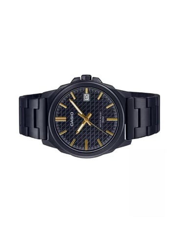 ساعة كاسيو MTP اسود ذهبي