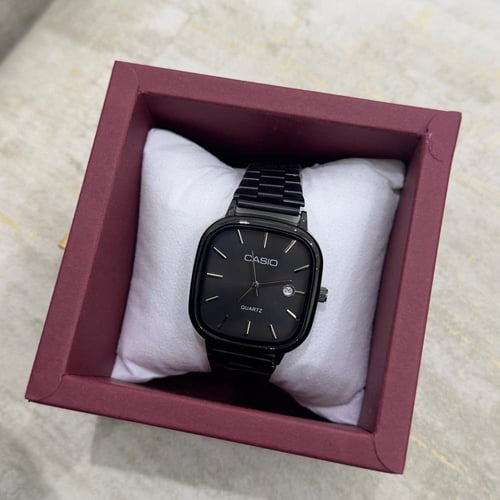 ساعة كاسيو الرجالية اسود كامل