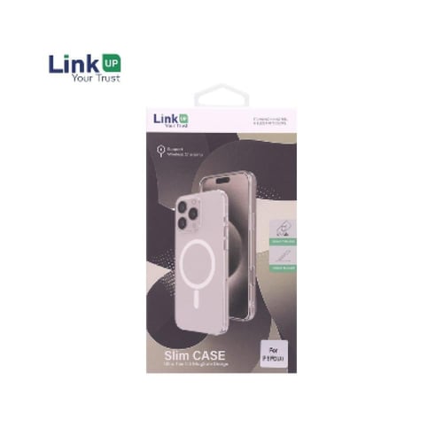 كفر نحيف شفاف سلم للايفون مع ماج سيف من Link UP