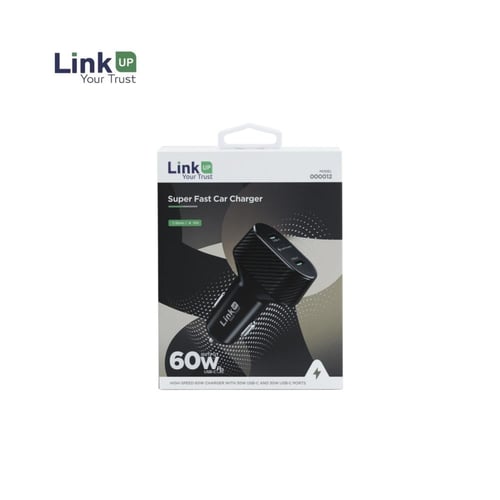 LinkUP PowerDrive 60W - شاحن السيارة فائق الأداء 6...