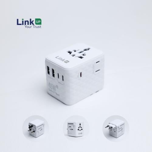 شاحن دولي Link UP فيش دولي لينك اب 45 واط