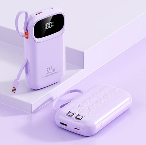 بطارية بيسوس QPower2 بسعة 20000mAh مع كيبل لايتننق...