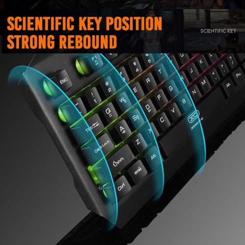 لوحة مفاتيح مضيئة بالألوان للألعاب XO-KB-01