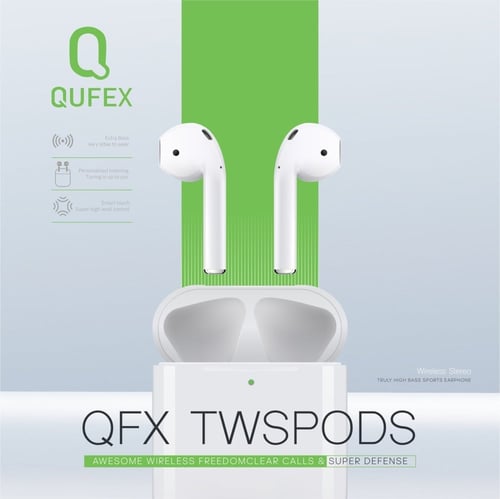 سماعة ايربودز لاسلكية الإصدار الثاني من QUFEX