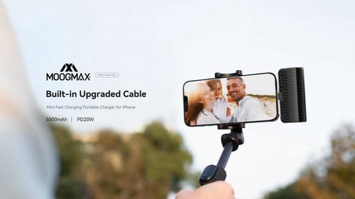 بطارية متنقلة بسعة 5000 ملي امبير ميني اسود & سلفر