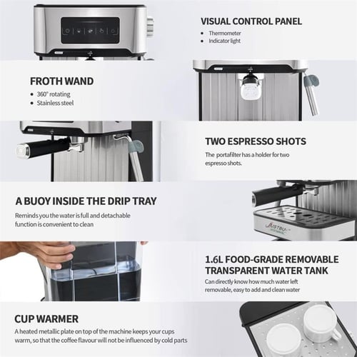 ماكينة صنع القهوة الاسبريسو والكابتشينو من دينكس م...