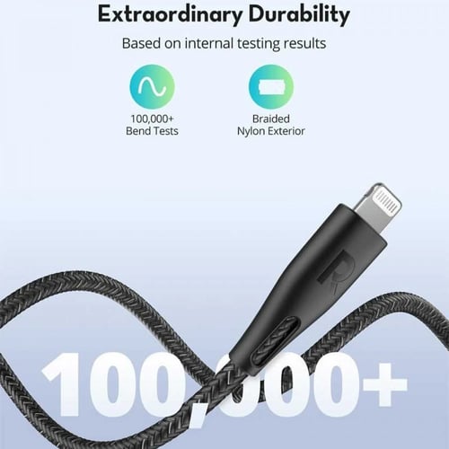 كيبل راف باور ايفون USB-C لايتنينق بطول 1.2 متر -...