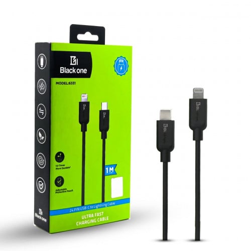 كيبل بلاك ون ايفون بي دي 1 متر 6331