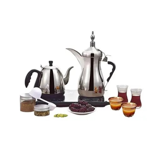 طقم دلة الخليج الفاخر لصنع القهوة والشاي (موديل GA...