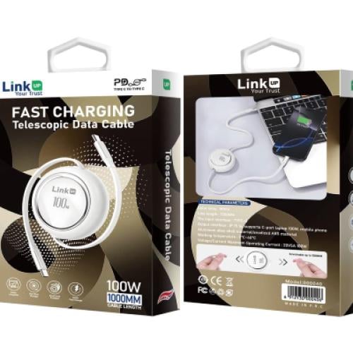 كابل شحن قابل للسحب من ن سريع 100 واط، متوافق مع ا...