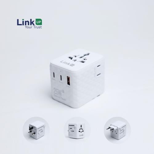 شاحن دولي Link UP فيش دولي لينك اب 25 واط