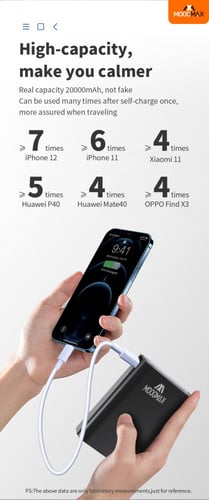 باور بانك مارفل أبيض 20000