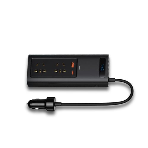 توصيلة سيارة بقوة 150 واط و220 فولت بمنفذ تايب سي...