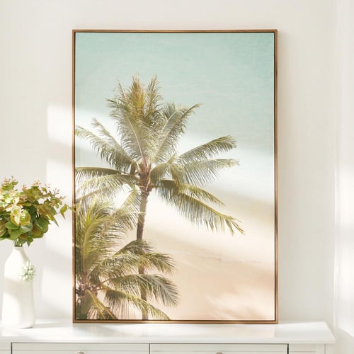 لوحة النخلة مؤطرة