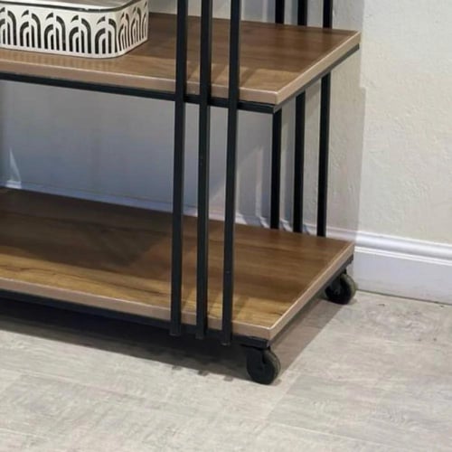 عربة تقديم خشب ٣ ادوار