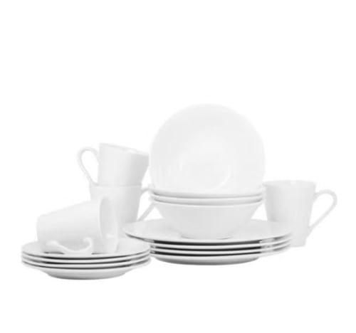 طقم سفرة صحون واكواب من ١٦ قطعة