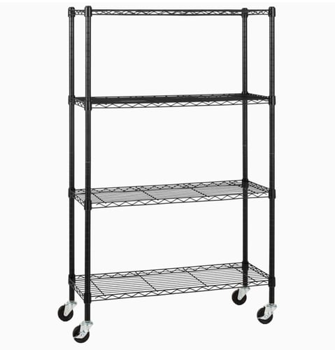 رفوف تخزين بعجلات