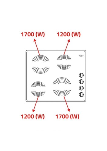 موقد ويرلبول سيراميك AKM613IX