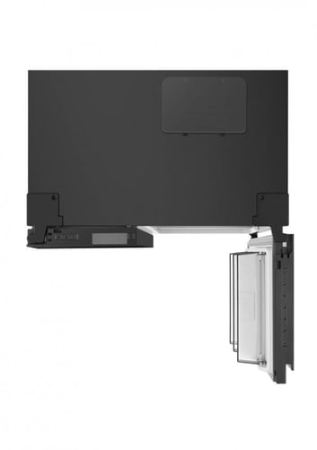 ثلاجه هايسنس دولابي زجاج اسود RS3G558NABC