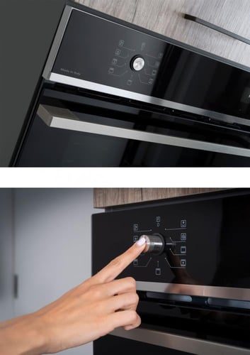 فرن حائطى جليم غاز GFG998IX-BLACK