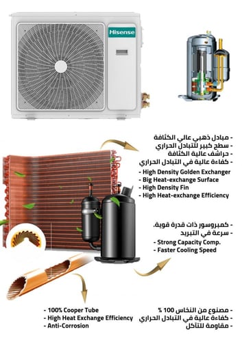 مكيف هايسنس 24 بارد AS24WCO1