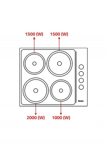 موقد جليم غاز 4 عيون كهرباء كويل