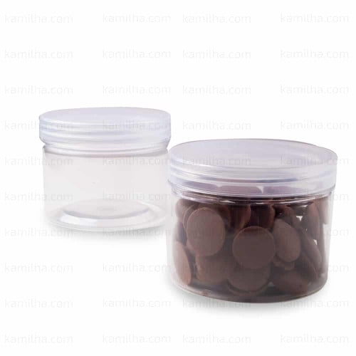 9 علب بلاستيك شفافة + غطاء - 230 مل