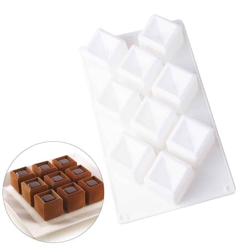 قالب سيليكون مربعات عميقة - مجوف