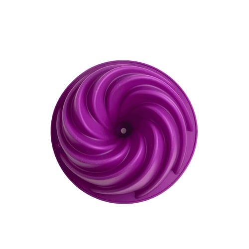 قالب سيليكون حلزوني بعامود - كبير