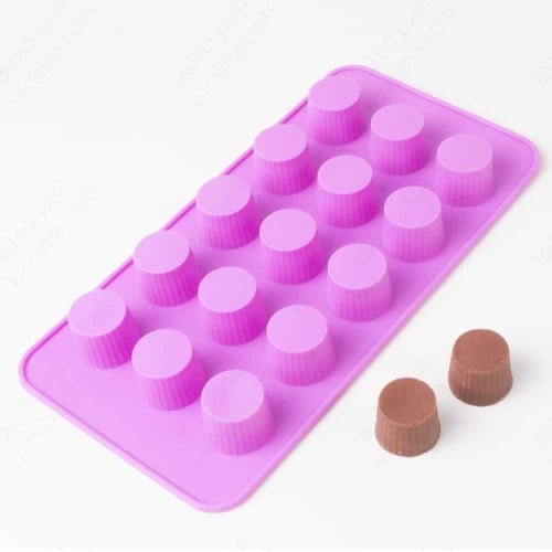 قالب سيليكون ميني - دائري بخطوط جانبية