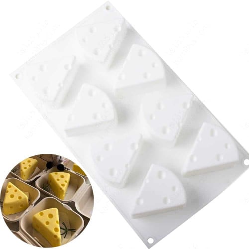 قالب سيليكون موس كيك بشكل جبن