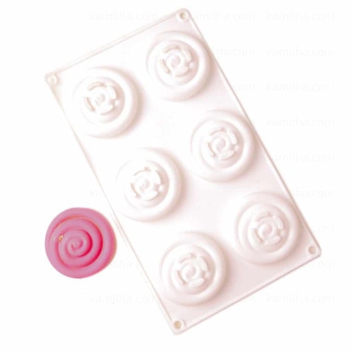 قالب سيليكون موس كيك - حلزوني