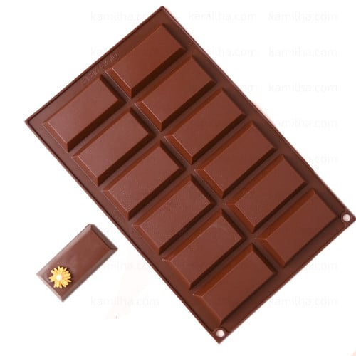 قالب سيليكون مستطيلات - 12 قسم